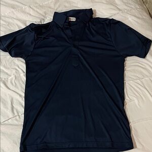 Collars & Co Navy Blue Men's Polo Shirt (soft athletic material)